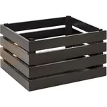 Dřevěná krabička v tmavě-hnědé barvě, GN 1/2 | APS, Superbox