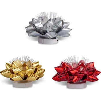 Dárková taška TORO Dekorační svítící LED rozeta MIX barev