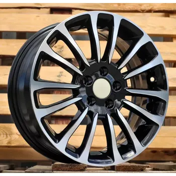 Alu kolo Alu kola Racing Line Y1204, 16x6.5 5x98 ET39, černá + leštění vhodné pro Fiat Tipo (od 2015)