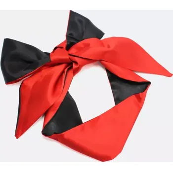 Erotická maska Saténová páska přes oči pro BDSM hrátky - Červené