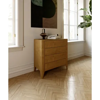 Komoda LB BOHEMIA, s.r.o. Komoda Harmony - dubový masiv ROZMĚR: (š/v/hl.) 90 x 100 x 45 cm