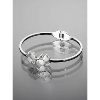 Náramek Prosperk Náramek "štěstí" z chirurgické oceli čtyřlístek S2971