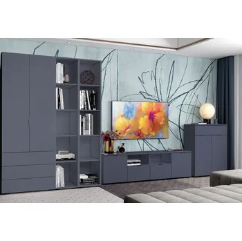 Obývací stěna Obývací sestava Gelar 3.8 m Grafit