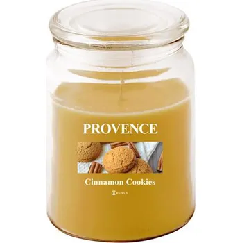 Svíčka Vonná svíčka ve skle PROVENCE 95 hodin skořicové sušenky