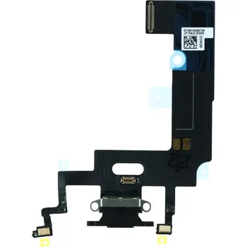 Nabíjecí port a flex kabel pro iPhone XR ORI - Černý