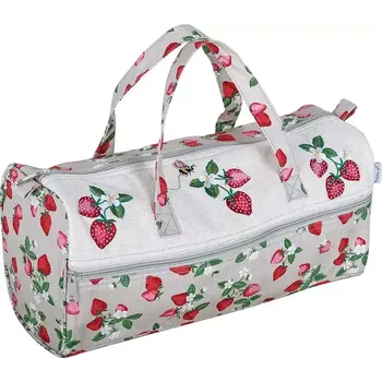 Organizér galanterie Taška na pletení a háčkování - Jahůdky (Knitting Bag Strawberry)