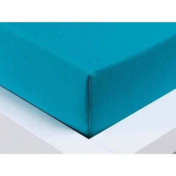 XPOSE® Jersey prostěradlo Exclusive 200x220 cm tyrkysová