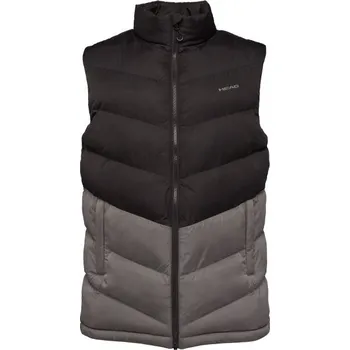 Pánská vesta Pánská prošívaná vesta Head BAVELLO XL Černá, Tmavě šedá, Stříbrná