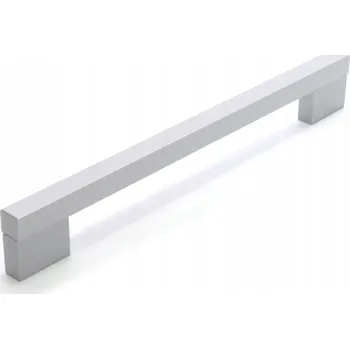 Nábytkové kování Nábytková úchytka klasická šedá eloxovaný hliník 62 x 1,2 x 3,3 cm