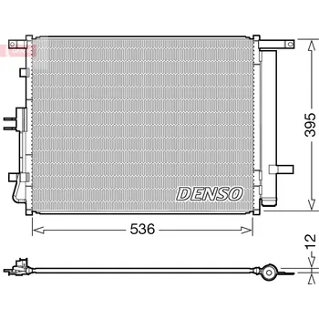 Klimatizace automobilu Kondenzátor, klimatizace, , 976062K100, DENSO, DCN43002