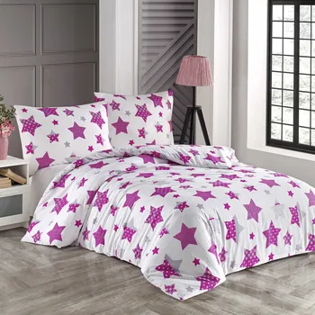 Povlečení Povlečení bavlněné Galis růžové EMI: Standardní set jednolůžko obsahuje 1x 200x140 + 1x 90x70