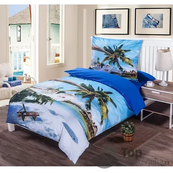 Povlečení POVLEČENÍ S 3D EFEKTEM 140x200/70x90cm - KARIBIK