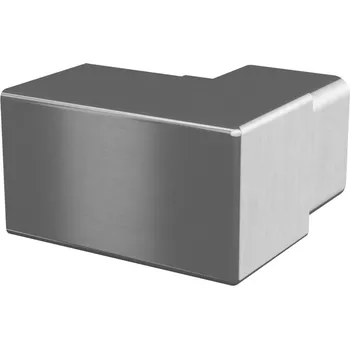 Příruba na stěnu, 90°, pro trubku 40x40 mm, nerez. ocel 316, kartáčovaná