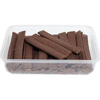 Pamlsek pro psa DELIKA-PET Soft Plátek játrová př. 14mm/12cm 350g dóza