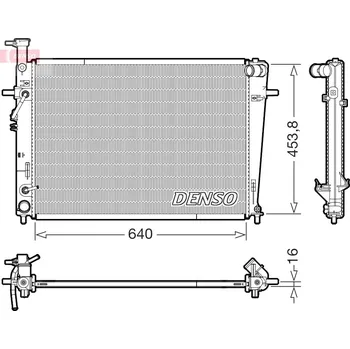 Chladič motoru Chladič, chlazení motoru, , 253102E850, DENSO, DRM41029