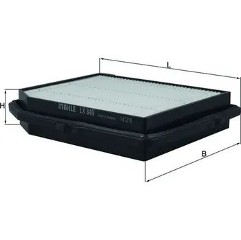 Vzduchový filtr Vzduchový filtr, , 17220PM7000, 17220PM7305, 17220PM7306, 17220PM7F00, KNECHT, LX 849