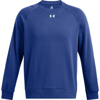 Pánská mikina Pánská Mikina UNDER ARMOUR UA RIVAL FLEECE CREW 1379755-432 – Modrá S