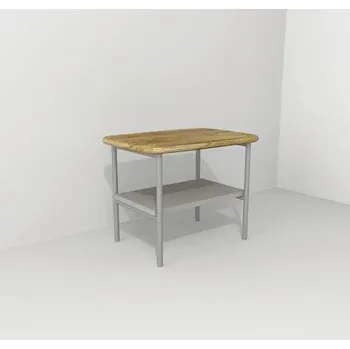 Koupelnové sedátko Koupelnová stolička Devo Oval dub/šedá OV-ST50x35-P34D01L10