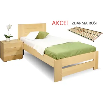 Postel BedWorld Jirka 90 x 200 cm šedá