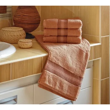 Ručník Luxusní Froté ručník DITA 50x100 cm - OŘÍŠKOVÝ