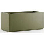 STEFANPLAST Truhlík, vyvýšený záhon ETHICA 80x36x35cm olivově zelený