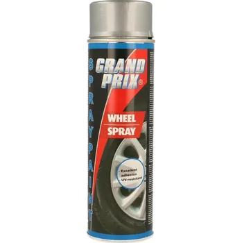 Autolak Motip Grand Prix barva ve spreji na kola 500 ml stříbrná