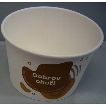 Jednorázové nádobí Miska polévková 0,5l papírová 50ks