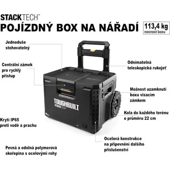 Toughbuilt | StackTech® - pojízdný box na nářadí