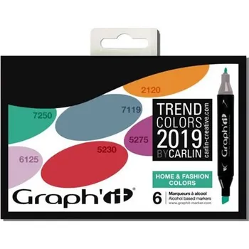 Zvýrazňovač Graph'it Set alkoholových popisovačů, 6ks - Home and Fashion