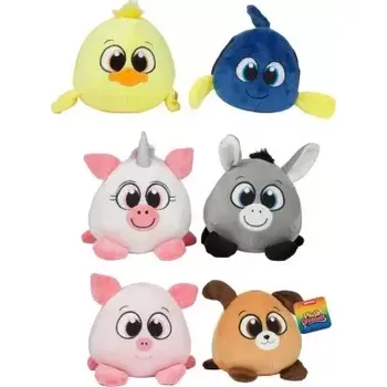 plyšák Teddies Zvířátko plyšové 17x20cm 6 druhů 24m+