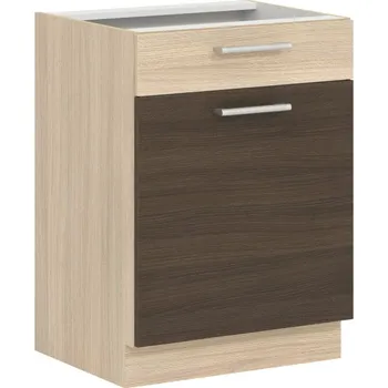 Kuchyňská linka RUTHIN, dolní skříňka D60S1 se šuplíkem, rijeka tmavá + vyzvednutí ZDARMA