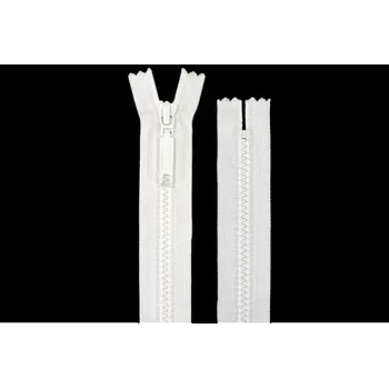Zip zip kostěný 18cm bílý 212018 - Bílá, 18cm