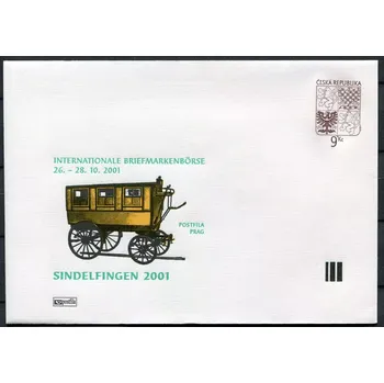 Poštovní známka Česká pošta (2001) COB 5 **, P2 - Velký státní znak, POSTFILA - Sindelfingen 2001