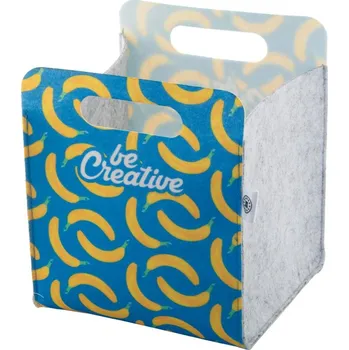 Úložný box Reklamní CreaFelt Desk L organizér na stůl na zakázku, bílá