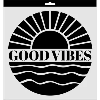 Výtvarná sada Šablona Aladine, 30x30 cm - Good vibes