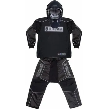 Florbalový dres Blindsave Brankářský set Legacy black + maska Shark black vel. XXL