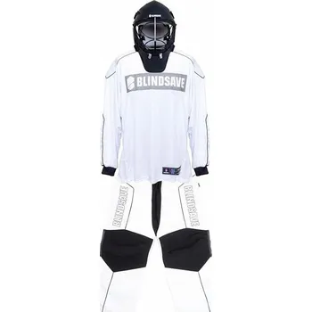 Florbal Blindsave Brankářský set Legacy white + maska Shark black vel. XL