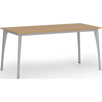 Psací stůl B2B Partner Jednací kancelářský stůl PRIMO OMEGA, 160x80 cm, šedá podnož, buk