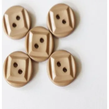 Knoflík Knoflík béžový 37124 - Béžová, 15 mm