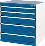 Dílenská zásuvková skříň, Bott SL-87, výška 80 cm, 5 zásuvek