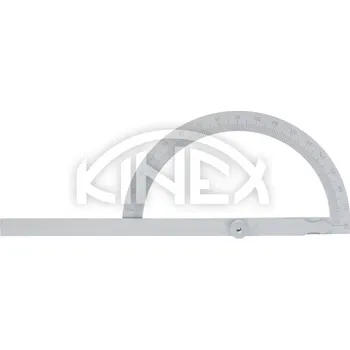 Úhloměr Úhloměr KINEX obloukový 0-180°, nerez, 120x200mm