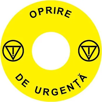 Elektroinstalační materiál Noark 106795 Ex9P1 H S6RO Štítek nouzového zastavení