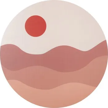 Obraz Obraz Sunset MDF pískově hnědá 40cm Present Time (Barva-pískově hnědá)