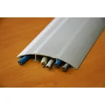 Přechodový samolepící profil na kabel,1752-E01-200,stříbrná, š.75 mm délka 200 cm (Podlahová lišta,Přechodová lišta, přechodový profil, hliníkový přechodový profil, bezbariérový práh,lišta na ukočení podlahové krytiny, ukončovací líšta, zakončovací lišta,