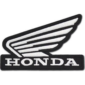 Nášivka Moto nášivka Honda White Wing 9 cm x 6 cm
