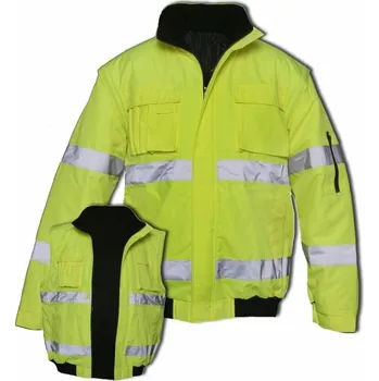 Pánská softshellová bunda Bunda VR TEXAS pánská vel. M žlutá reflexní