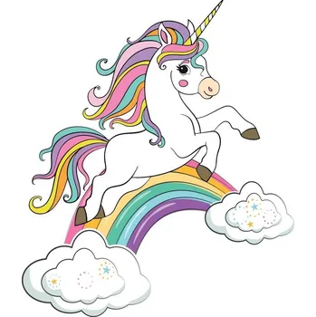 Party dekorace 3D nálepka Magický Jednorožec