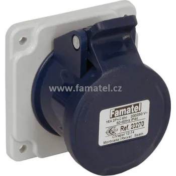 Elektrická zásuvka Famatel 23270 Zásuvka vestavná IP44/230V/16A/3P 6h, přímá - SpeedPRO