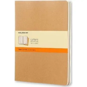 Sešit Sešity Moleskine Cahier, XL, linkované, 3 ks - karton