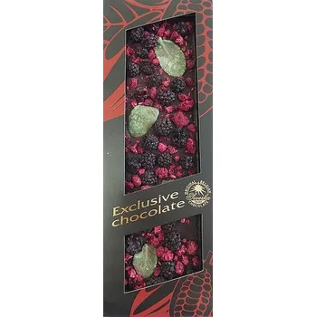 SEVERKA Hořká čokoláda s ostružinami, malinami a mátou 120g